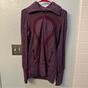 Lululemon Athletica Maroon Zip-Up Hoodie Size 6